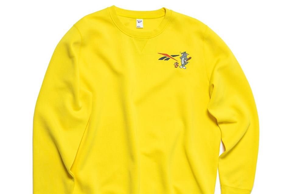 Sudadera Reebok Hombre Tom And Jerry amarillo XS Reebok Sweatshirt