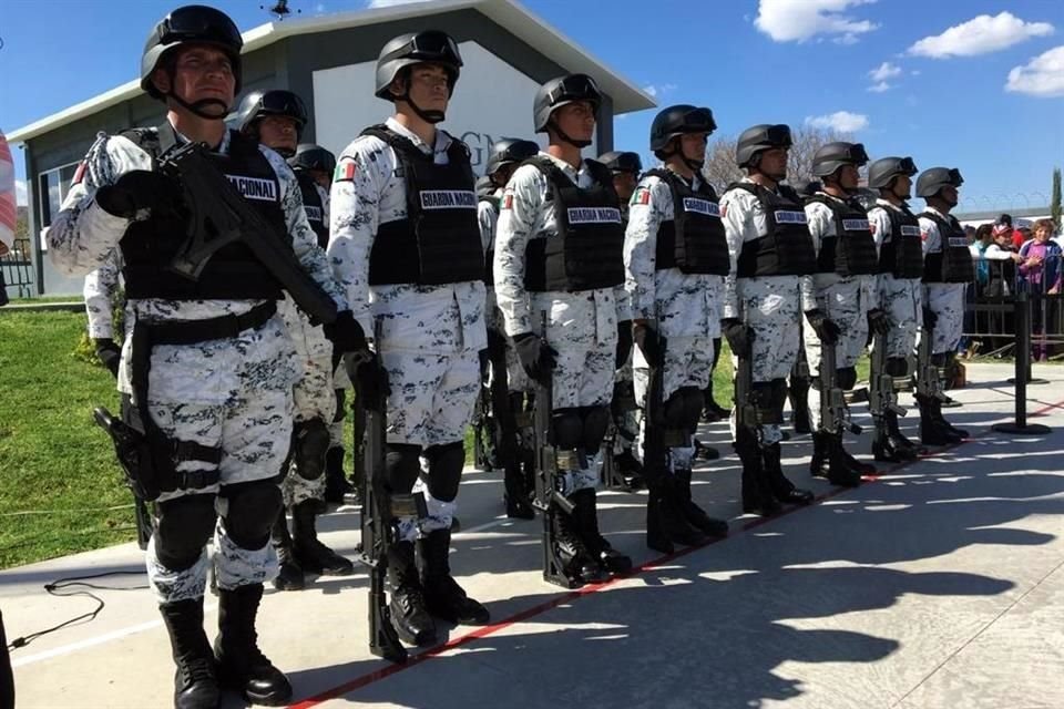El cuartel de la GN cuenta con una capacidad para la pernocta de 120 soldados y un espacio donde podrán jugar básquetbol y realizar tareas de capacitación.