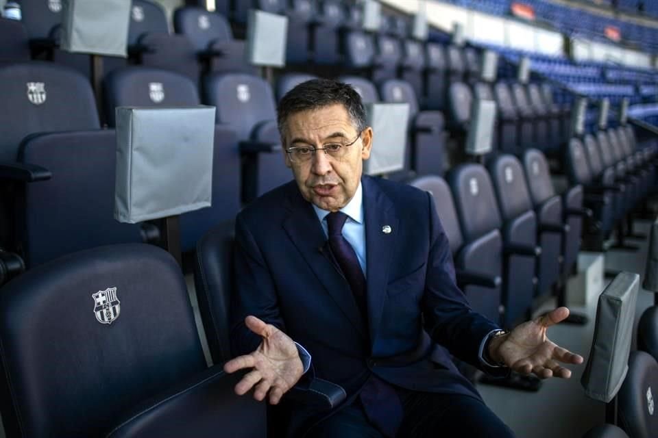 El club negó contar con cuentas que apoyen al presidente Bartomeu.