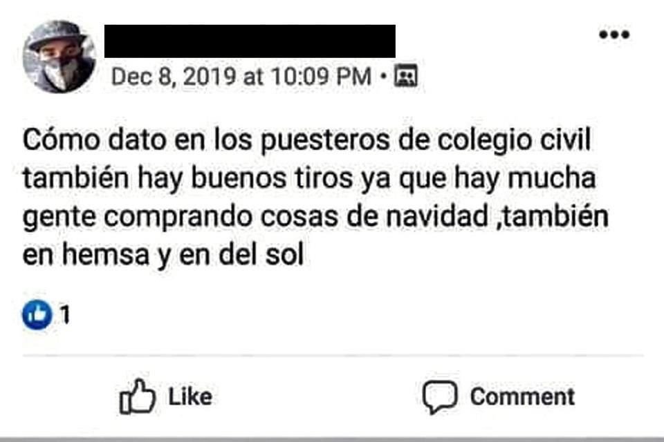 En este grupo, presuntamente integrado por hombres y algunas mujeres, publican los ataques que hacen cuando viajan en los vagones del Metro.