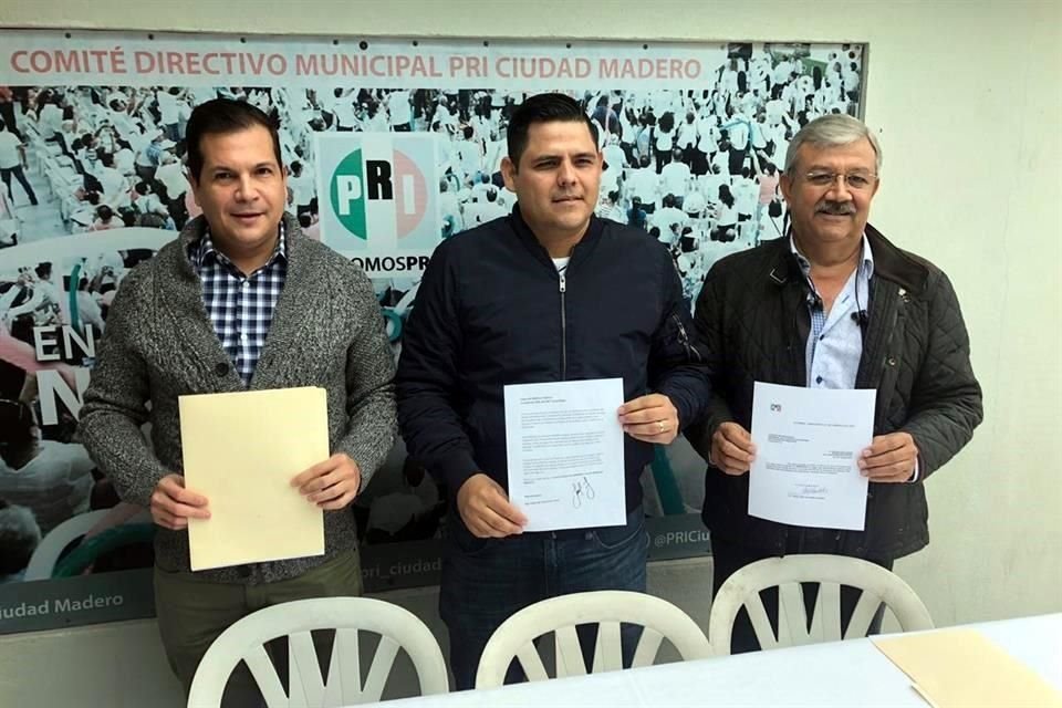 Carlos de los Reyes, Soel Cruz Leos y Héctor Manuel González Arellano,   quienes dirigían el Partido Revolucionario Institucional (PRI) en Tampico, Ciudad Madero y Altamira, respectivamente.