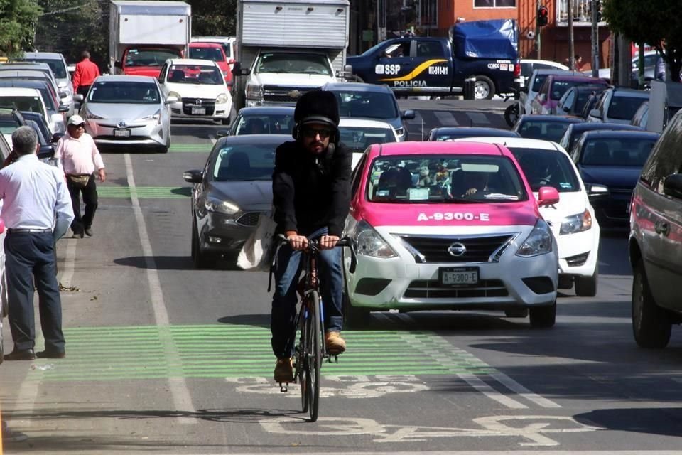 También se busca a empresas para el proyecto de repavimentación de microcarpeta con pigmento color rojo en ciclovía de Insurgentes Sur, de Villa Olímpica a San Simón.