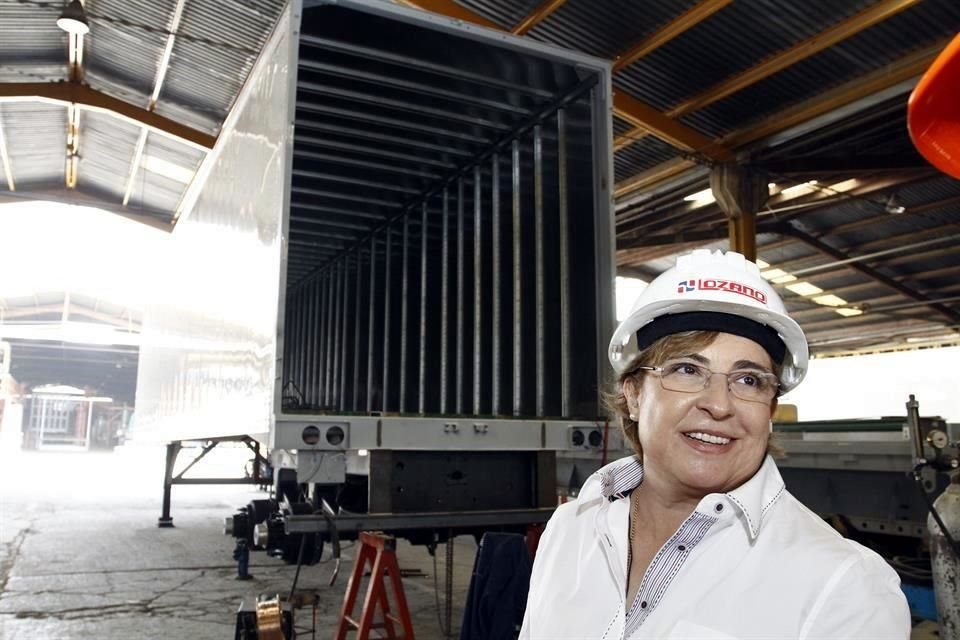 María Lozano Chapa, directora general y presidenta de la compañía Remolques Lozano.
