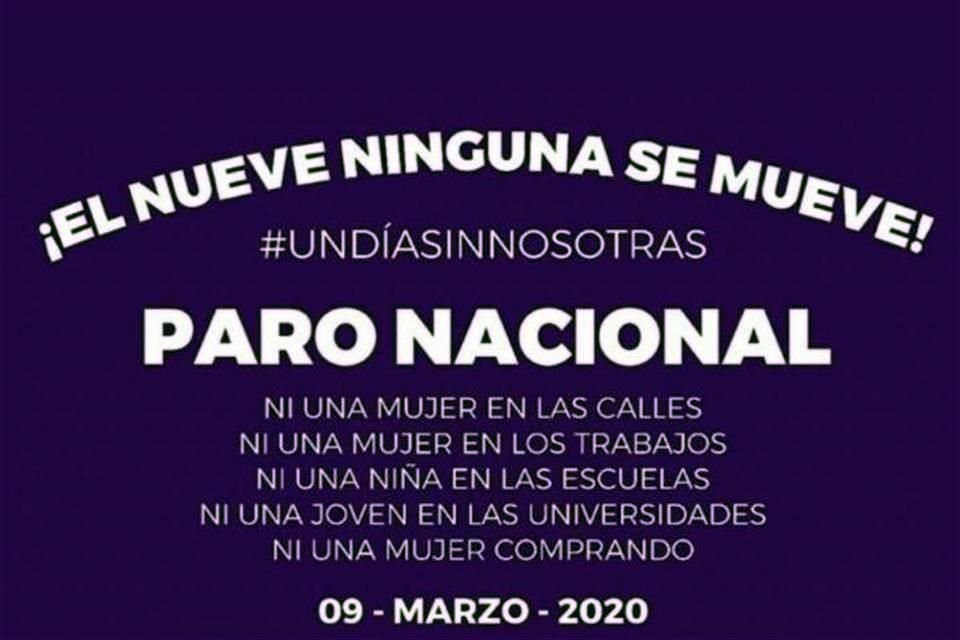 Coordinadores de las bancadas acordaron sumar al Congreso de manera institucional al paro nacional de mujeres.