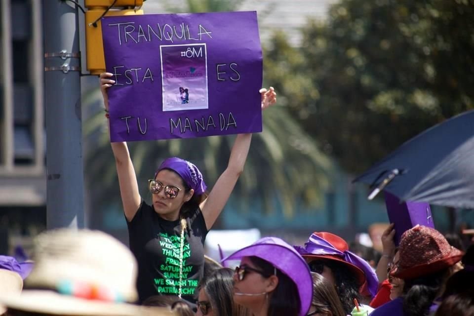 Miles de mujeres se hacen visibles en las calles de la Ciudad de México.