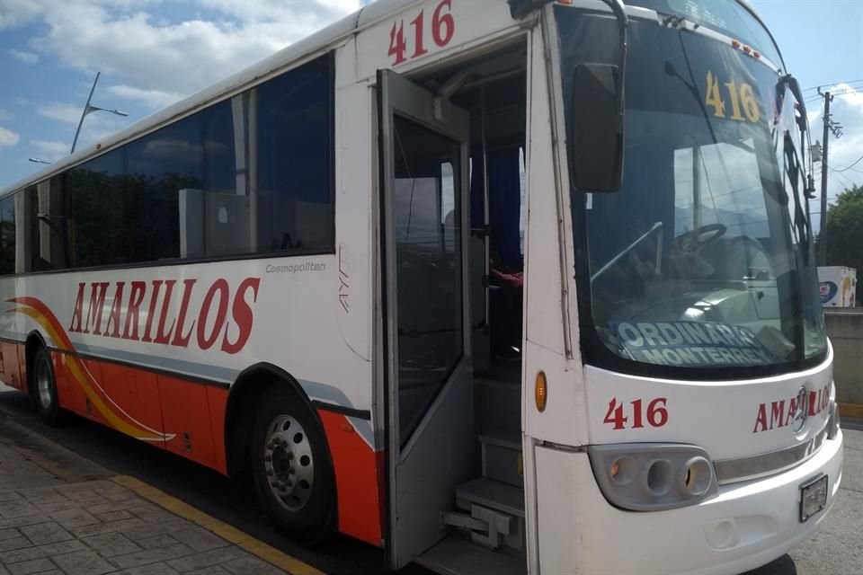 Los camiones que disminuyeron sus recorridos son los que se dirigen a General Terán, Montemorelos, Allende y Santiago.