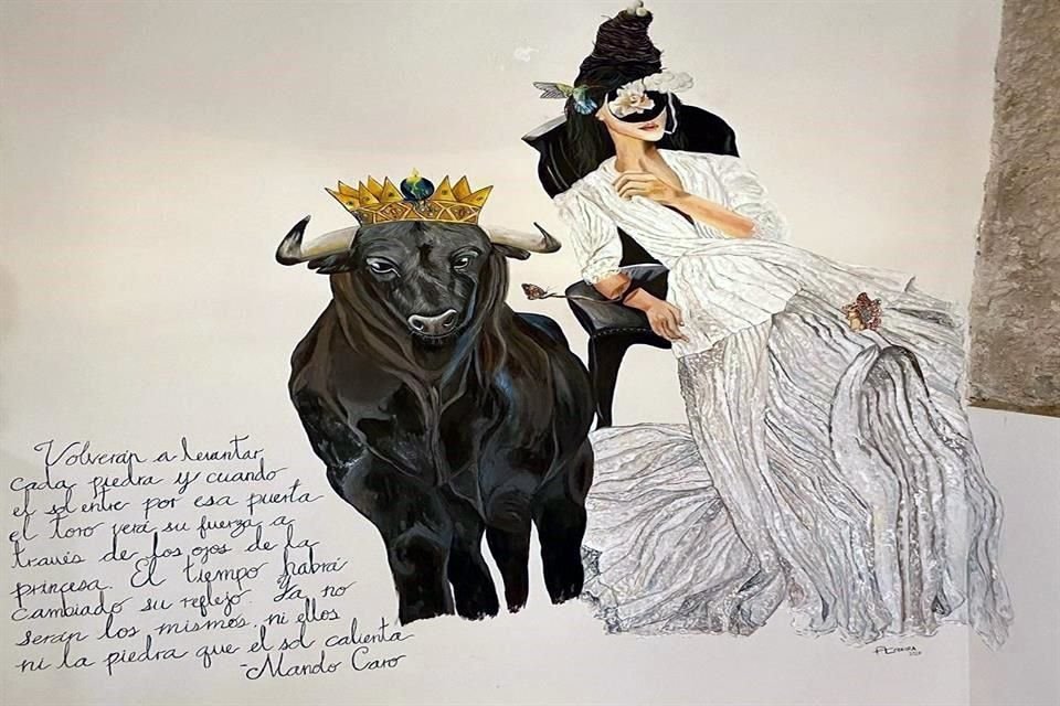 'Volverán a levantar cada piedra y cuando el sol entre por esa puerta el toro verá su fuerza a través de los ojos de la princesa. El tiempo habrá cambiado su reflejo. Ya no serán los mismos, ni ellos 