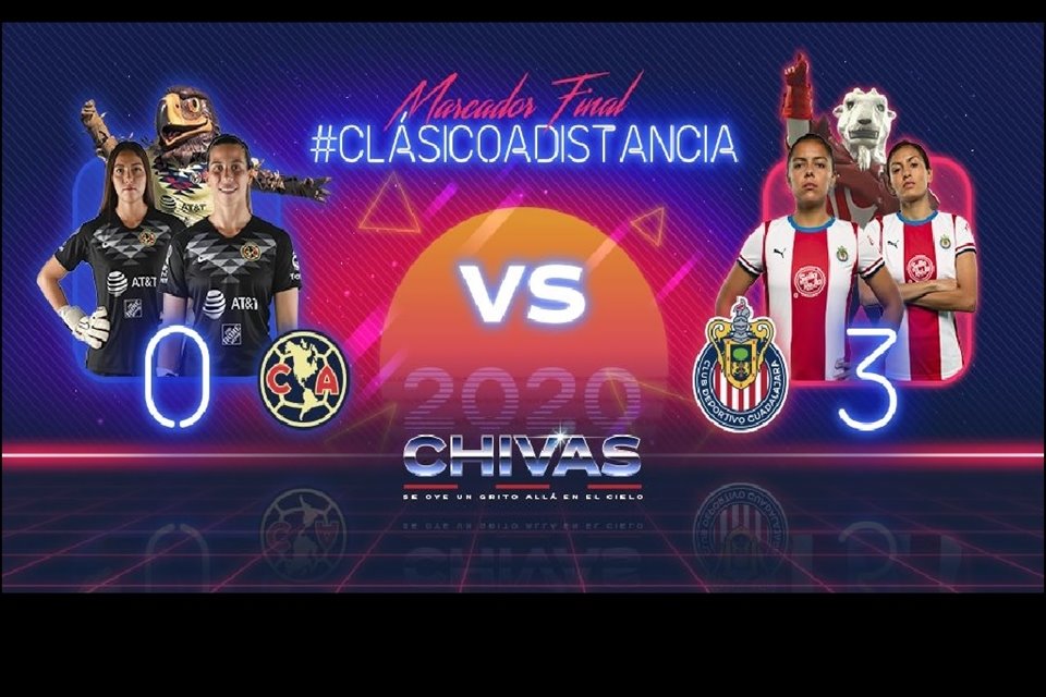 En la tercera etapa del Clásico Nacional entre Chivas y América femenil jugado de manera virtual, se impuso el Rebaño para tener un marcador favorable de 3-0. 