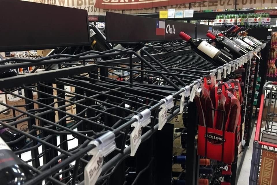 Se espera que los vinos y licores comiencen a escasear también.
