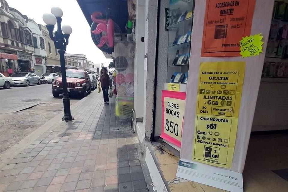 Algunos lugares vendían la máscara hasta en 50 pesos.