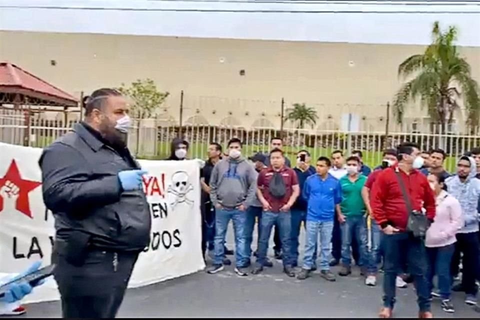 Bayron Cavazos, secretario general adjunto del Sindicato Industrial Autónomo de Maquiladoras en la República Mexicana (SIAMARM).