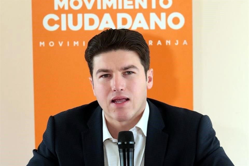 El Senador de MC por Nuevo León, Samuel García.