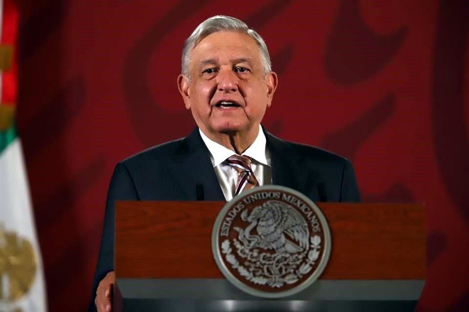 El President Andrés Manuel López Obrador en la conferencia mañanera.