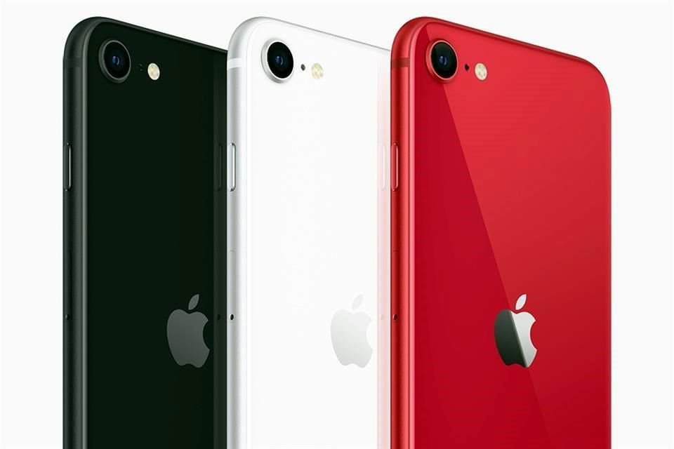 El iPhone SE 5G seguirá disponible en negro, blanco y rojo.