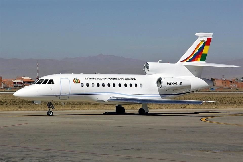 El avión que usaba Evo Morales es un Falcon francés que se estrenó en 2010 con un costo de unos 39 millones de dólares.