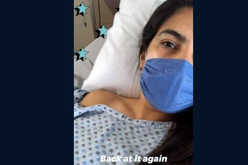 Mariana Cadena fue operada de una hernia de disco.