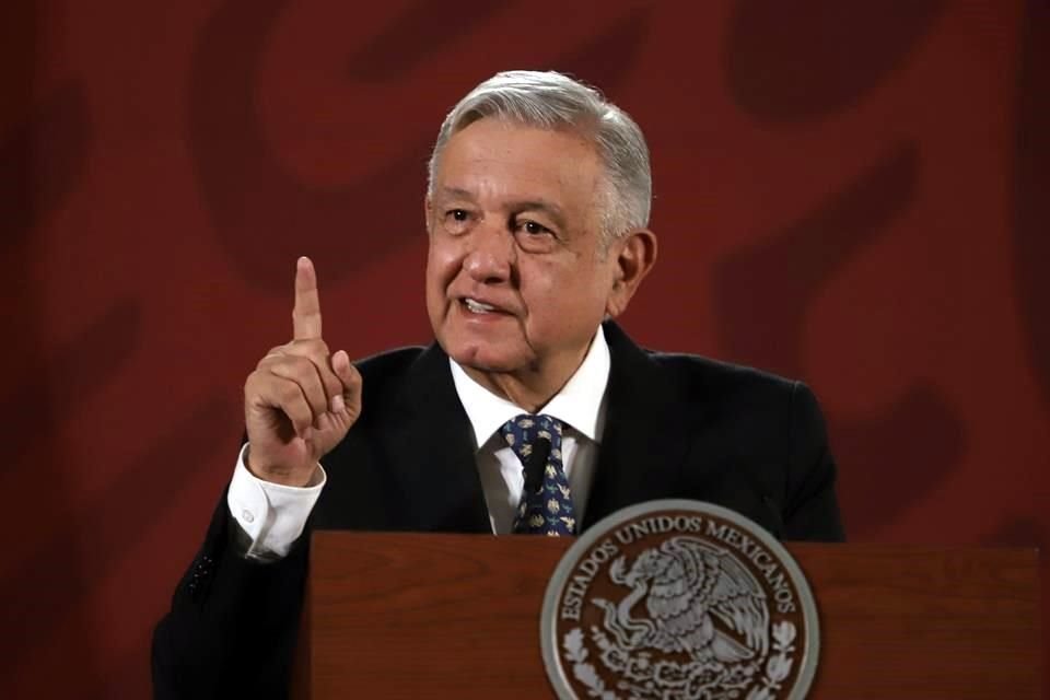 Andrés Manuel López Obrador, Presidente de México, en la conferencia mañanera.