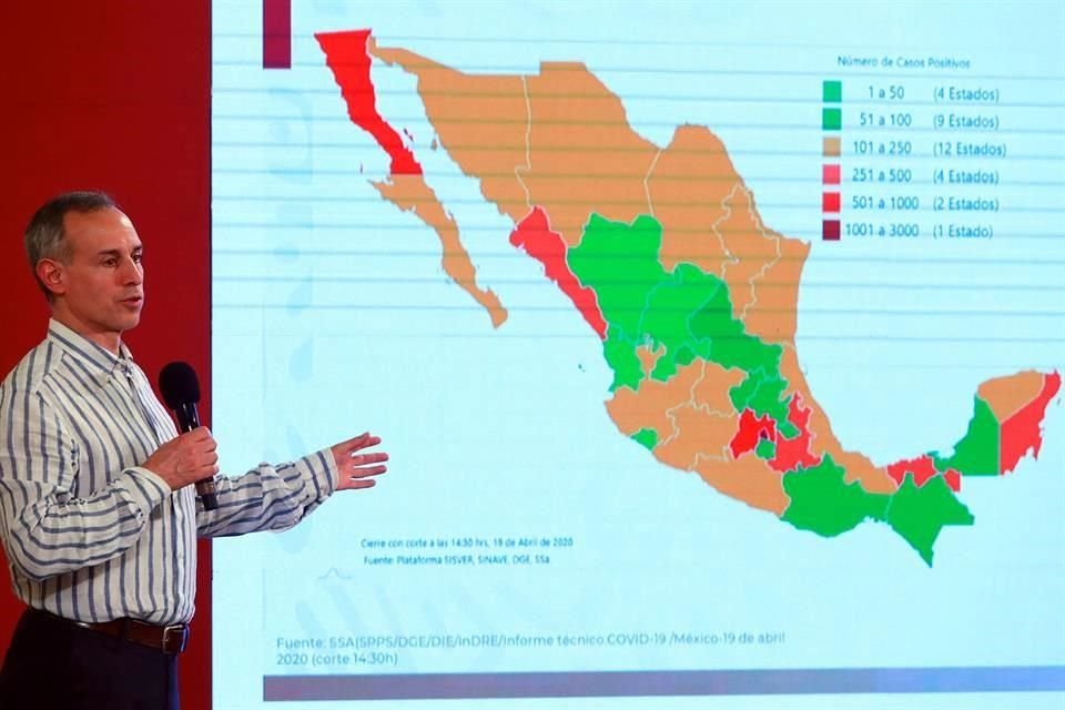 El subsecretario de Prevención y Promoción de la Salud, Hugo López-Gatell, en conferencia de prensa para actualizar los datos del Covid-19 en el país.