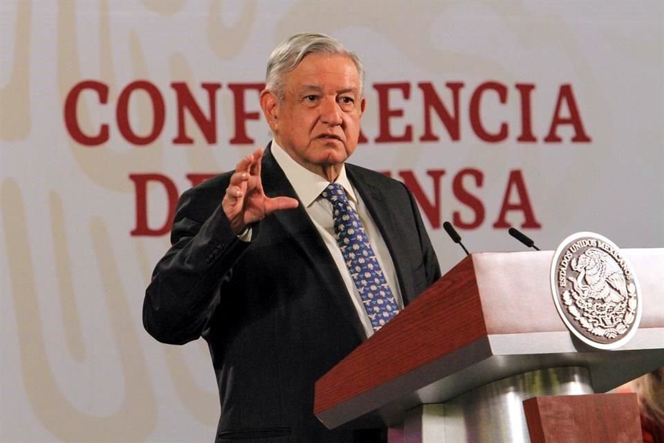 El Presidente en su conferencia de prensa de este jueves.