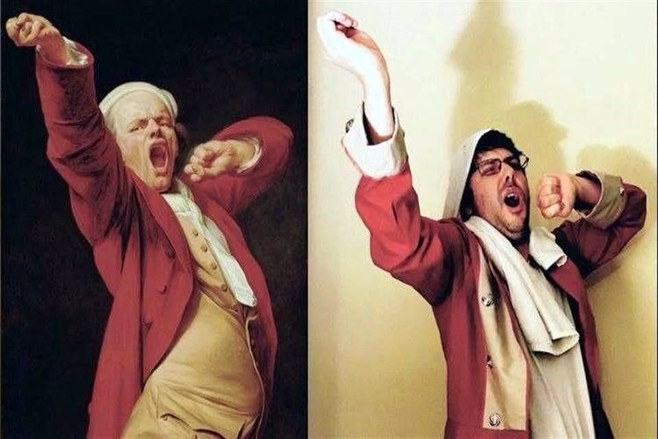 'Self-Portrait, Yawning' Joseph Ducreux, 1783 @paulmorrispollux