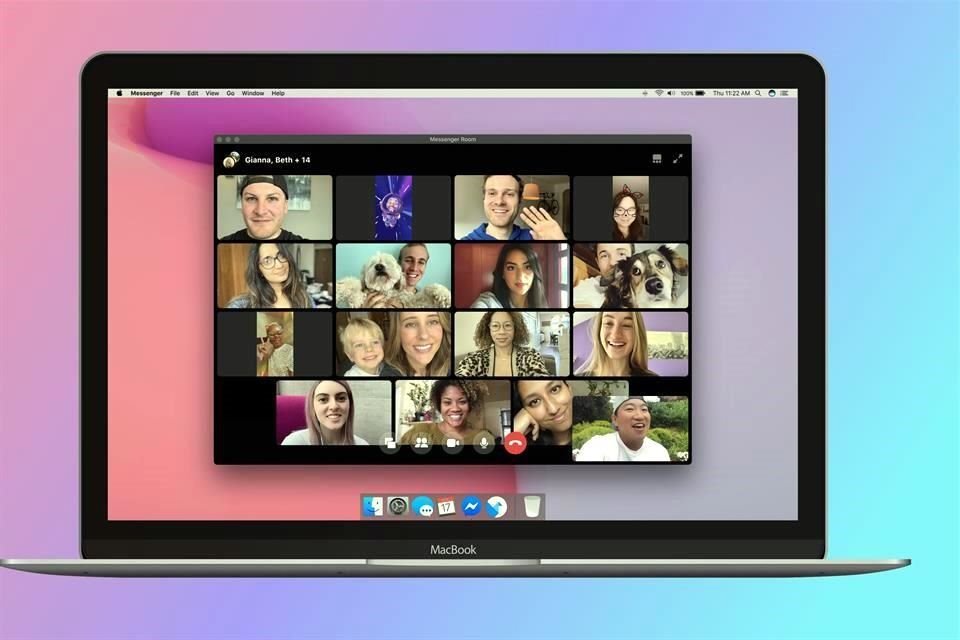 Facebook muestra su nuevo servicio de videollamadas Messenger Rooms.