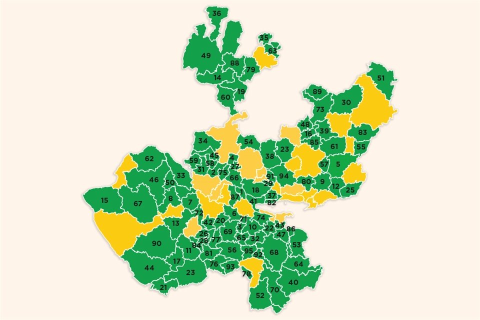 Municipios libres de coronavirus en Jalisco.