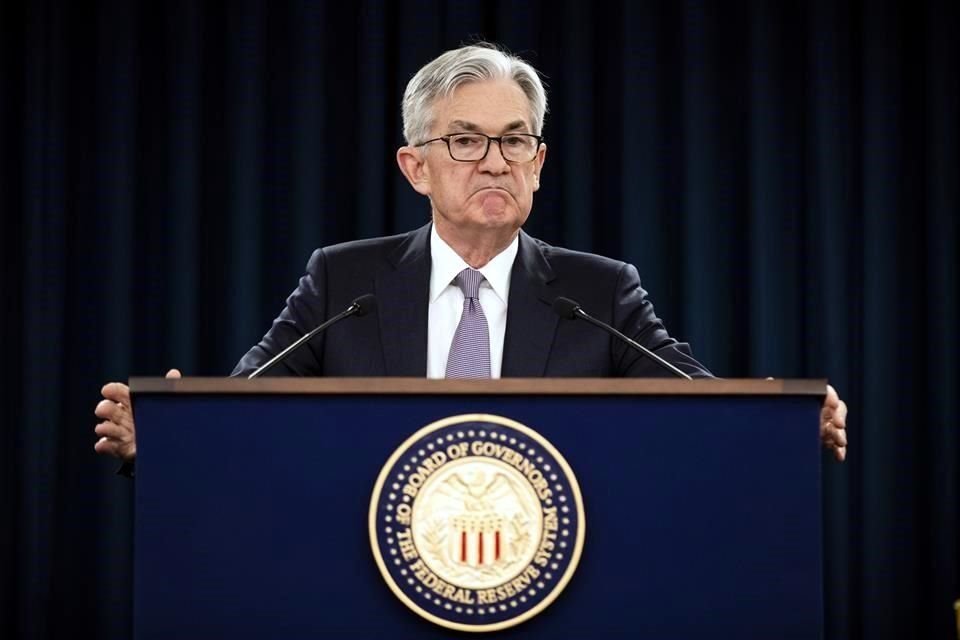 Jerome Powell, presidente de la Reserva Federal de EU.