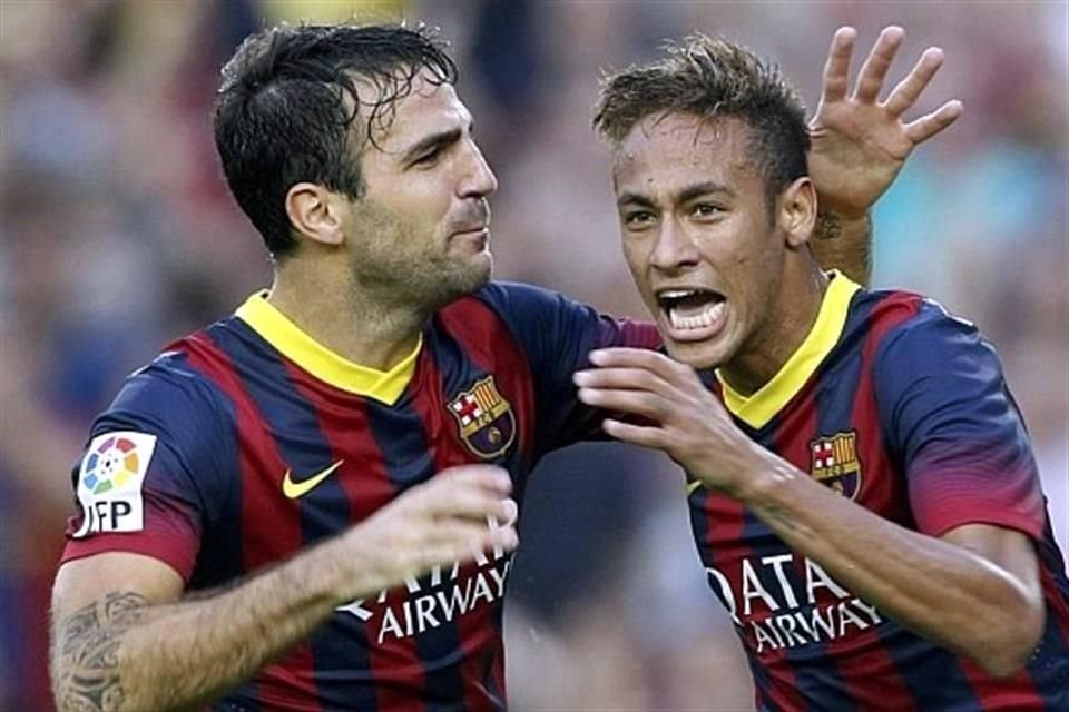 Fábregas y Neymar compartieron vestidor en el Barcelona.