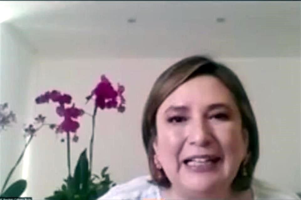 La senadora informó de la denuncia a través de una conferencia de prensa virtual.