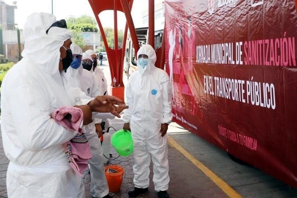 Se realizaron labores de sanitización en la zona.