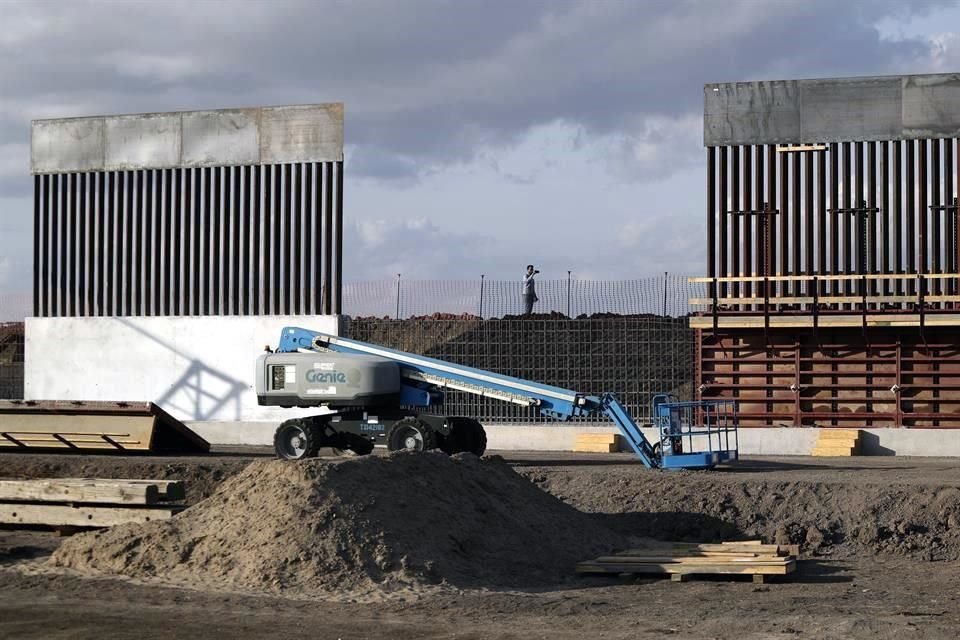 Sección del muro en Texas. El Gobierno de Trump ha finalizado hasta ahora 280 kilómetros de nuevas vallas en la frontera.