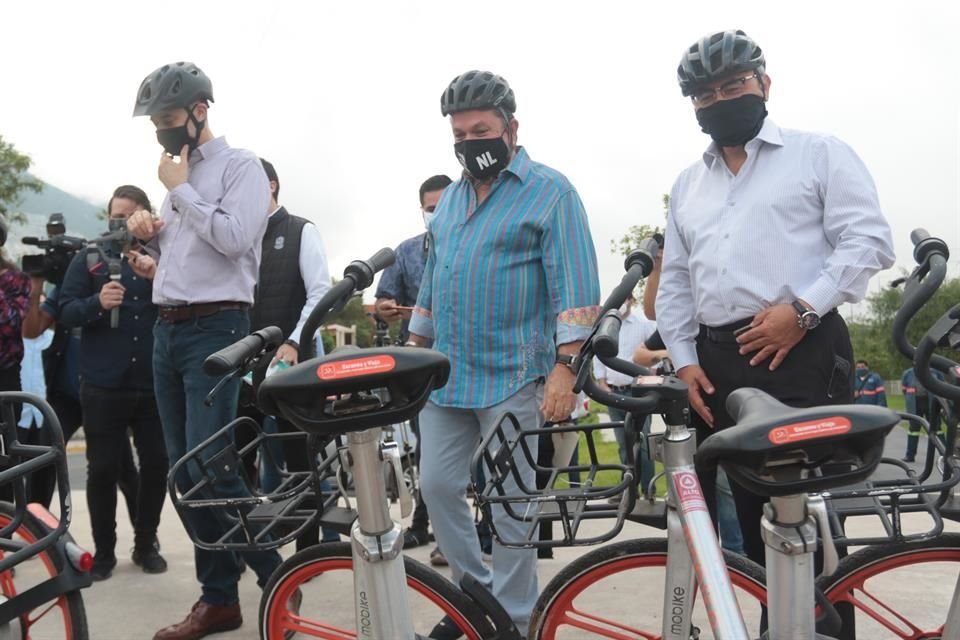 Vital informó que este proyecto se implementará en otros municipios como Monterrey, Escobedo y San Nicolás, hasta completar un total de 95 kilómetros de bici rutas.<br>