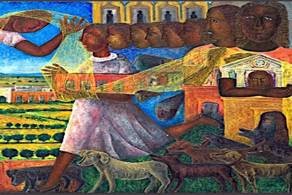Fragmento de una obra de Rodolfo Morales