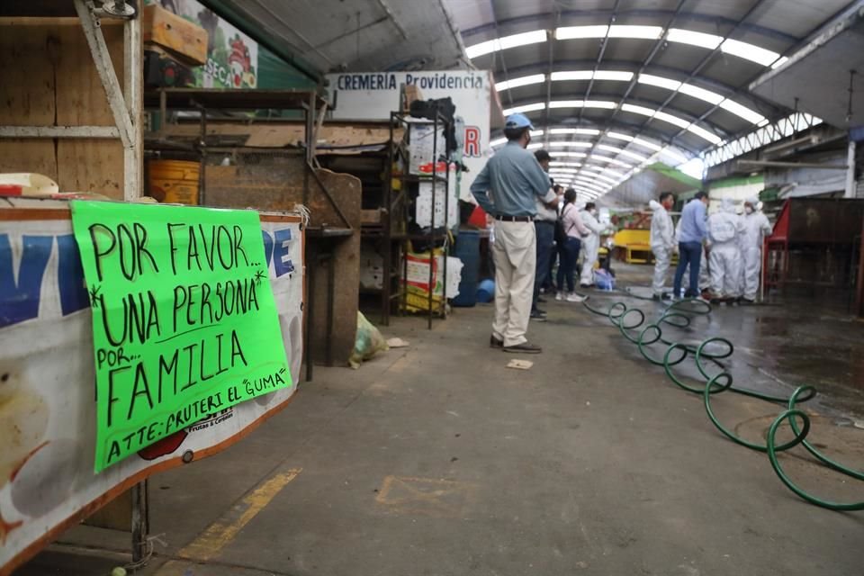 El Mercado de Abastos ha sanitizado en varias ocasiones sus instalaciones desde que comenzó la pandemia.