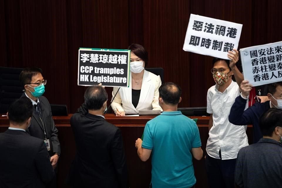 Asociaciones pro democracia en Hong Kong rechazaron Ley de Seguridad discutida en Parlamento chino que busca, afirman, coartar libertades.