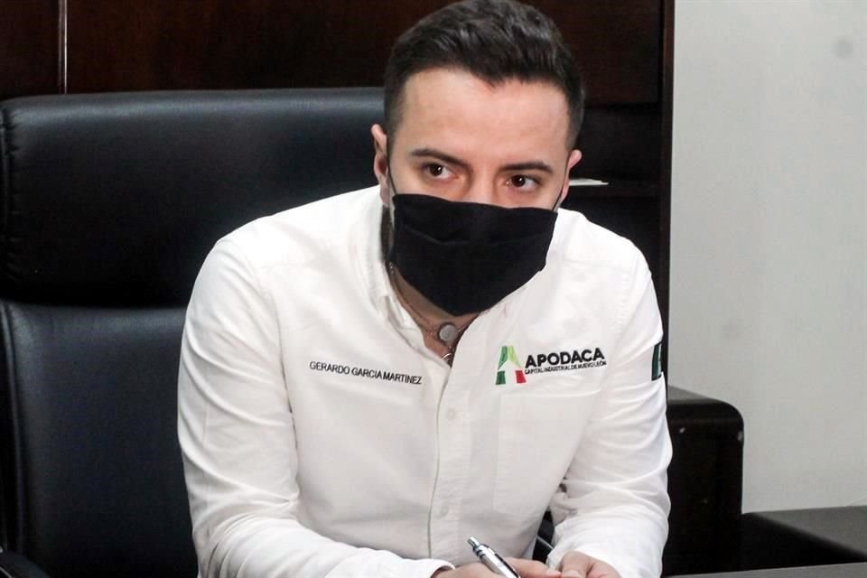 El Secretario de Obras Públicas de Apodaca, Gerardo García Martínez.