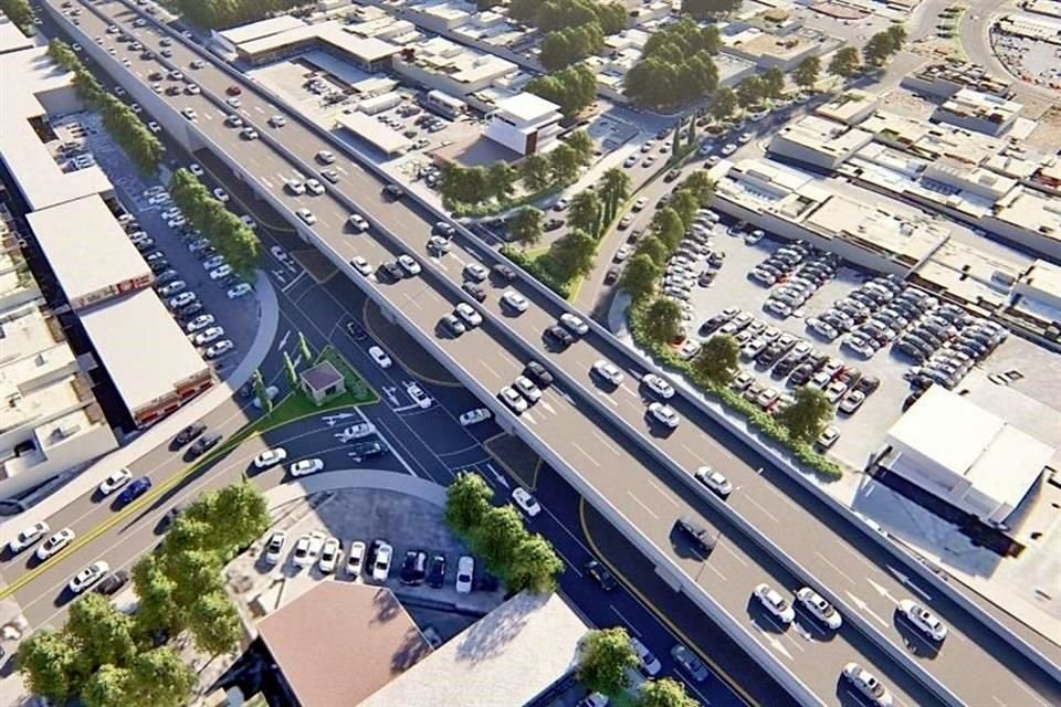 El Municipio de Monterrey arrancó ayer la construcción del viaducto en la Avenida Paseo de los Leones, a la altura de Cumbres Elite.