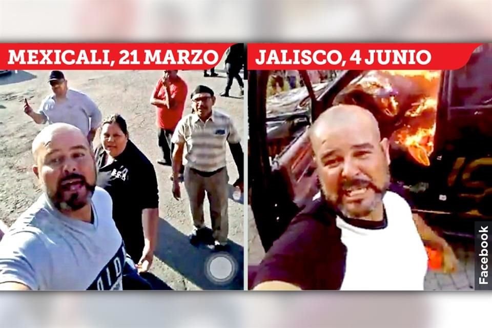 Imágenes de Jesús Torres se volvieron virales ayer.