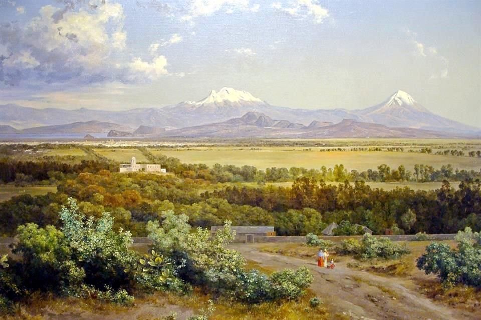 Pinturas como 'Valle de México desde el molino del Rey', de José María Velasco, invitan a apreciar el paisaje natural de México.