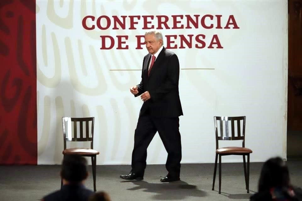 El Presidente Andrés Manuel López Obrador dijo que la prueba de Covid-19 se debe hacer si se presentan síntomas.