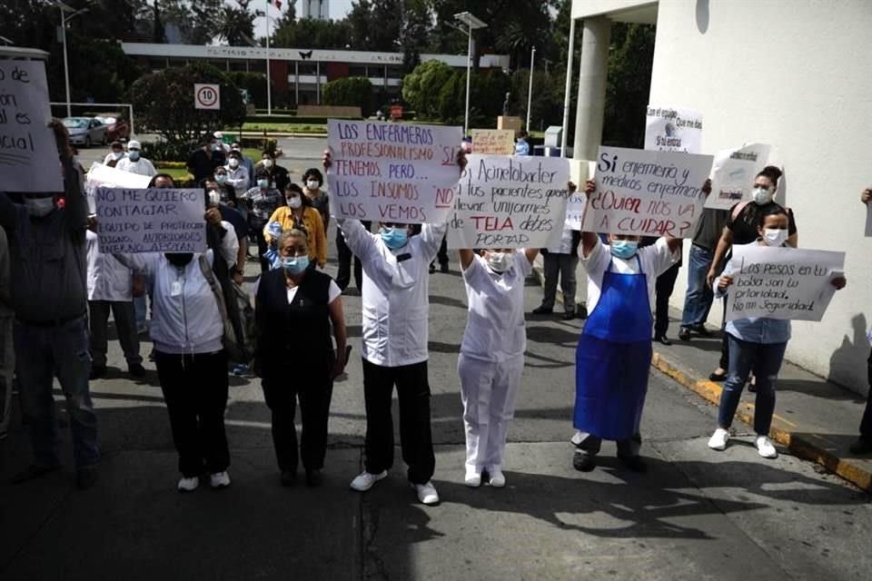 Los trabajadores denunciaron que no quieren contagiaron.