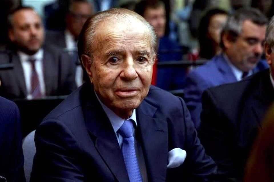 Carlos Menem es actualmente senador del Frente Justicialista Riojano.
