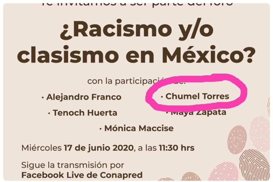 En su cuenta de Twitter, Gutiérrez Müller cuestionó que invitaran a Torres, quien hizo comentarios sobre su hijo menor de edad y no ha ofrecido disculpas.