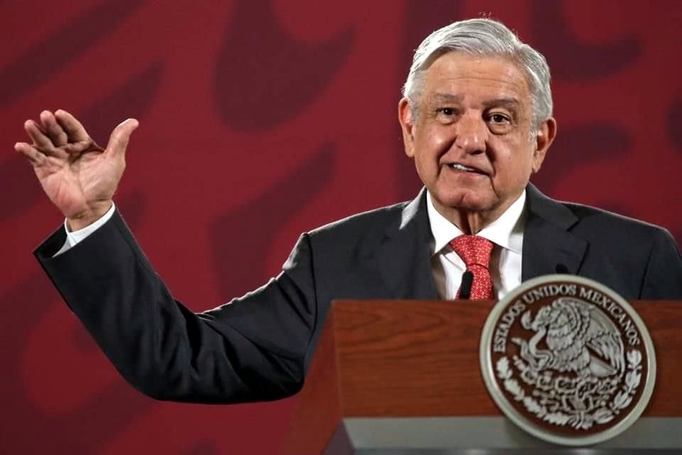 López Obrador en su conferencia mañanera de este lunes.