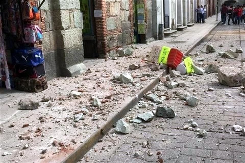 El INAH trabaja en conjunto con el Instituto del Patrimonio Cultural del Estado de Oaxaca para revisar daños.