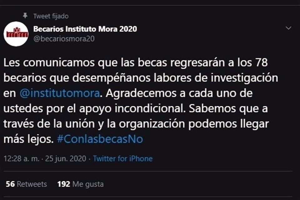En redes, académicas de este Centro Público de Investigación (CPI) celebraron la decisión.
