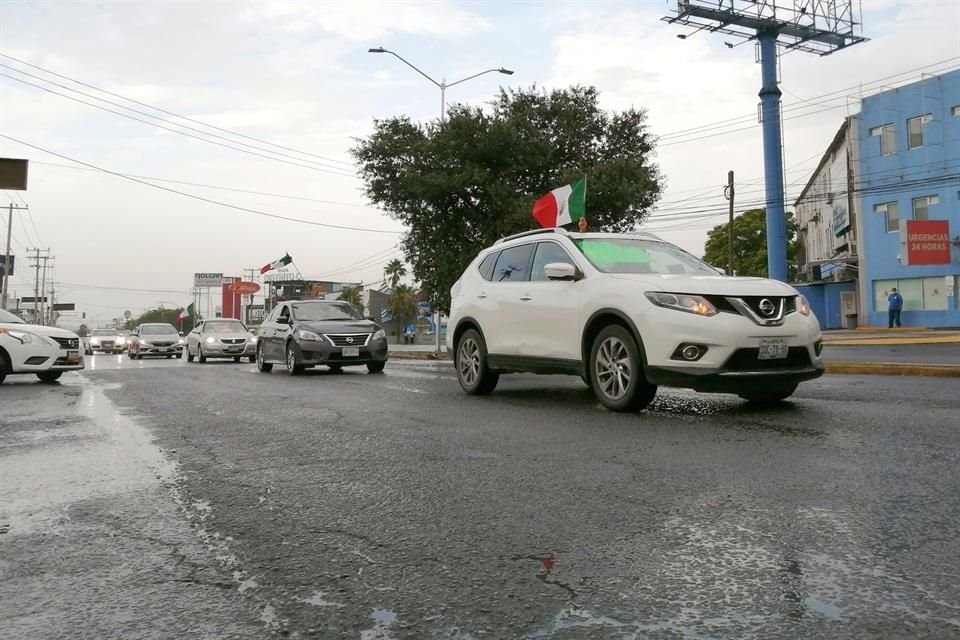 En Guadalupe, el trayecto abarcó unos 10 kilómetros.