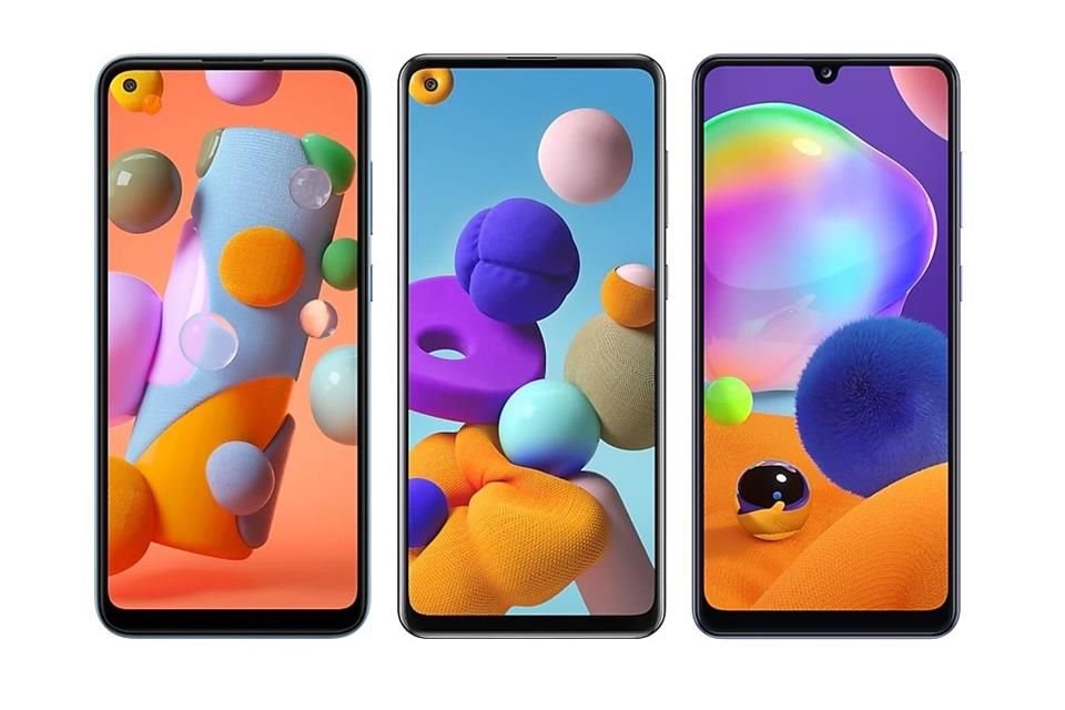 Los nuevos Samsung Galaxy A11, Galaxy A21S y Galaxy A31 (en ese orden) ampliarán el portafolio de productos de la compañía en la gama media de smartphones.