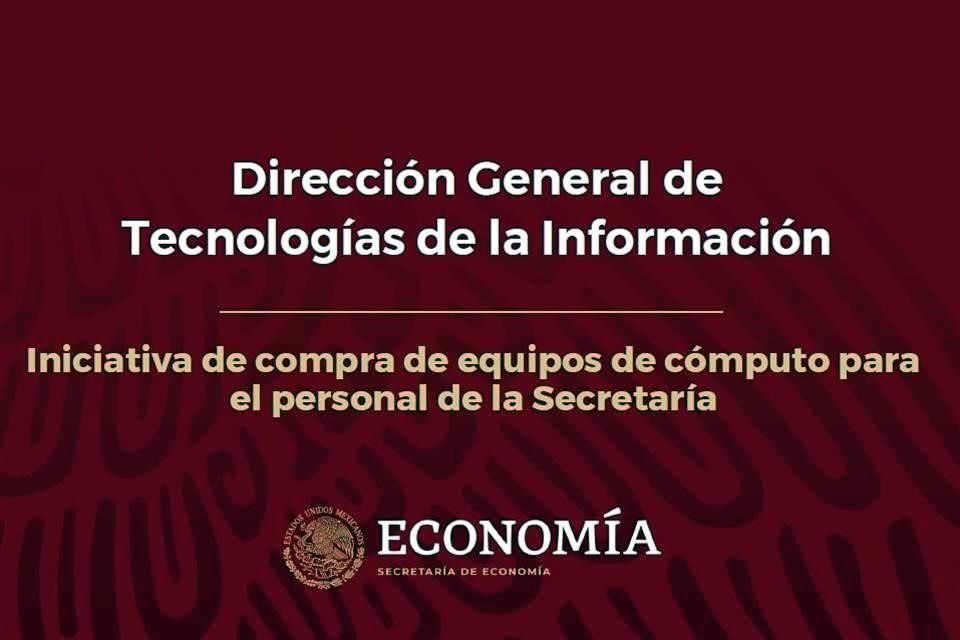 En el documento 'Iniciativa de compra de equipos de cómputo para el personal de la Secretaría', se explicó que Mainbit seleccionaría un lote de los equipos retirados.