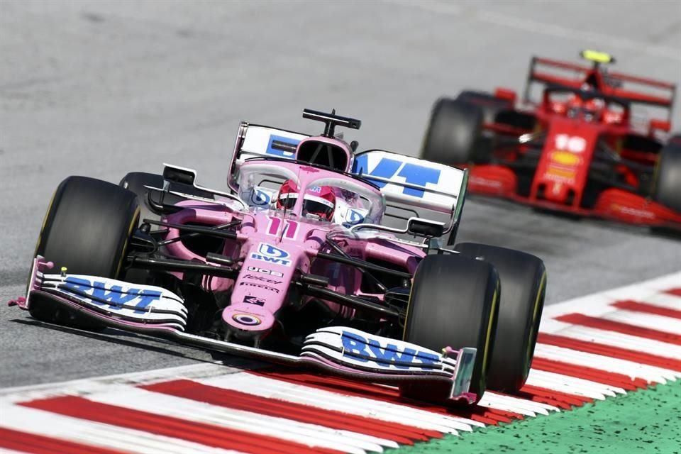 El piloto mexicano Sergio Pérez tuvo una destacada actuación en la carrera de este domingo.
